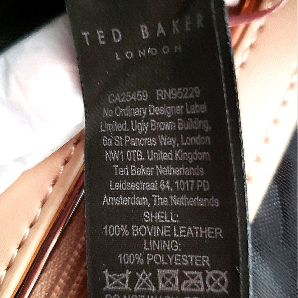 TED BAKER Parson Clutch Soft Leather Crossbody Handbag - Picture 13 of 15